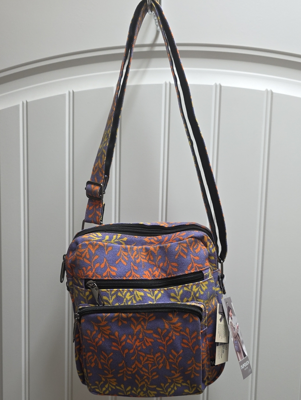 NWT Nupouch Crossbody Anti-Theft Shoulder Bag